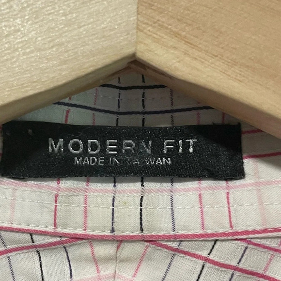 Express Design Studio Modern Fit Checkered Shirt - Medium - Picture 6 of 10